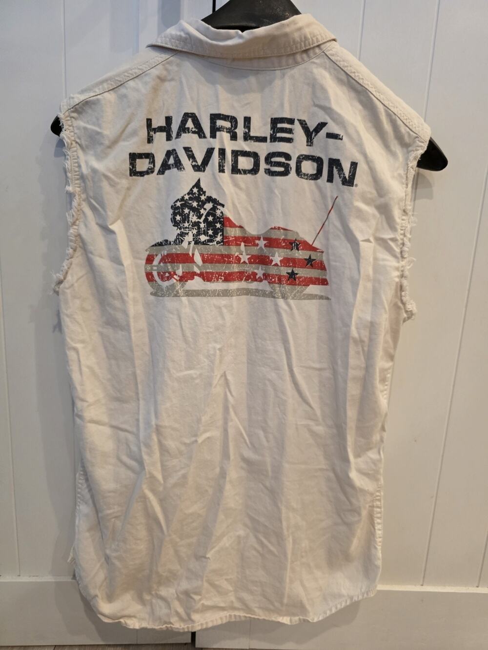 Harley-Davidson Men's Americana Sleeveless Blowout Shirt Size Small OBSOLETE